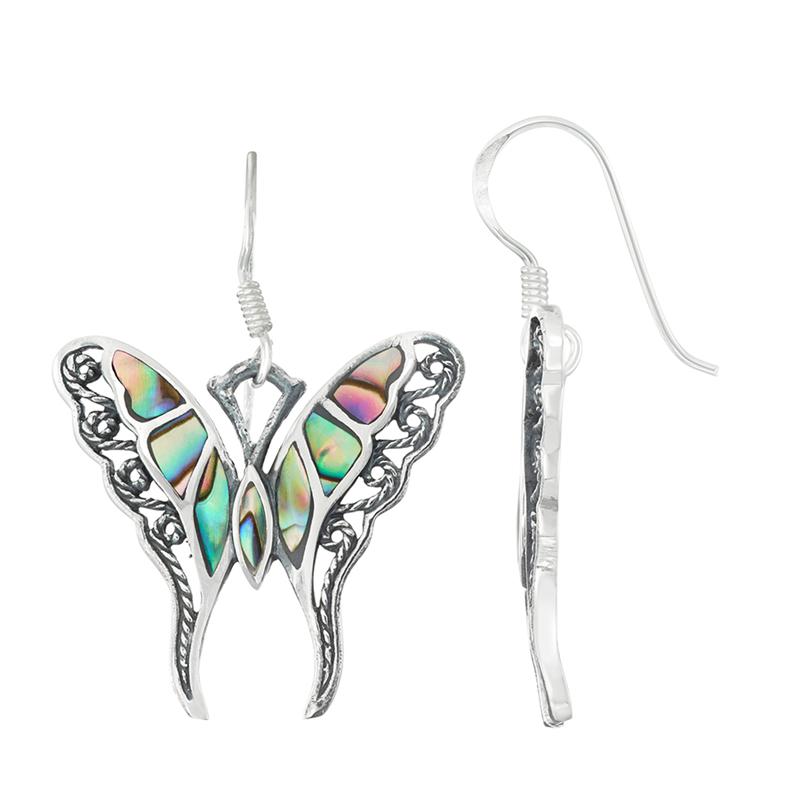 Abalone Butterfly Earrings
